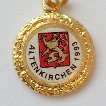 Jahreswappen 1993 Altenkirchen GOLD